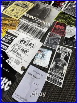 Huge Vintage 1996-2002 Lot of Concert Announcements, Posters, Flyers Punk Rock +