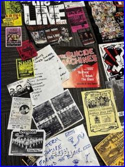 Huge Vintage 1996-2002 Lot of Concert Announcements, Posters, Flyers Punk Rock +