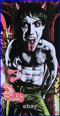 IGGY POP STOOGES Berlin 2008 Rock Concert Poster RARE Bongout S/N SCREEN PRINT