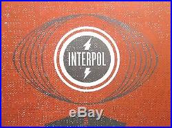 Interpol Aesthetic Apparatus Signed # Serigraph Poster Music Concert Q & Not U