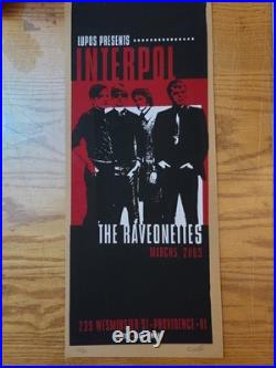 INTERPOL Concert Poster Providence RI 2003 by Pete Cardoso