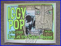 Iggy Pop Scottsdale Arizona 2001 Concert Poster Silkscreen Original Kuhn