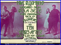 Interesting 1971 Original Ten Years After BG Fillmore Concert Poster BG 278 NM/M