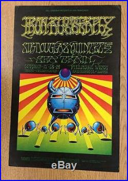 Iron Butterfly Fillmore 1968 Rick Griffin Moscoso Original Concert Poster Bg141