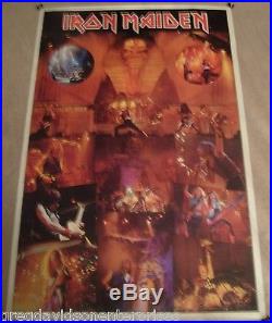 Iron Maiden 40x60 Powerslave Concert Collage Giant Subway Poster 1985
