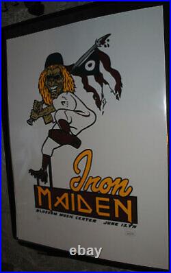 Iron Maiden Cleveland 2008 concert poster #/66 rare Eddie the Head art print