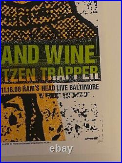 Iron and Wine Blitzen Trapper Ram Baltimore Signed /100 Original Concert Poster