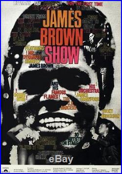JAMES BROWN German A1 concert poster 1967 GUNTHER KIESER Art ULTRA RARE