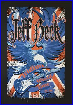 Jeff Beck Iridium World Tour 2011 Le Silkscreen Concert Poster 1st Edition Mint
