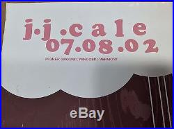 JJ Cale SIGNED Rare Original 2002 Higher Ground Vermont Concert Tour Poster