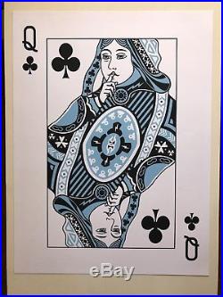 Jack White Las Vegas 8/23/18 Silkscreen Concert Poster Queen of Clubs