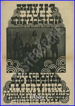 Janis Joplin Albert King Los Angeles 1968 Concert Ad Hamersveld Poster Newspaper