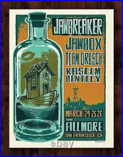 Jawbreaker with Jawbox Mar. 24-26th The Fillmore SF LTD. Concert Poster Art Print