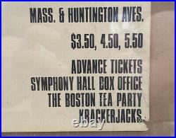 Jeff Beck and Jethro Tull Boston Tea Party Presents Concert Poster