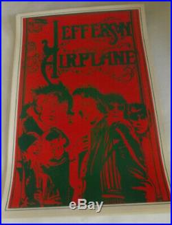 Jefferson Airplane 1967 Original Concert Poster At Saladin Head Shop, Lithograph