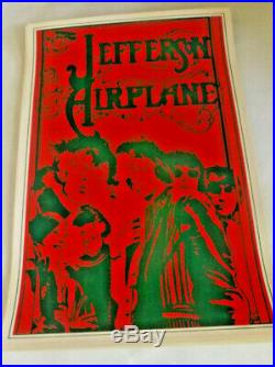 Jefferson Airplane 1967 Original Concert Poster At Saladin Head Shop, Lithograph