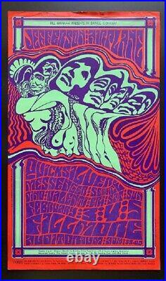 Jefferson Airplane Concert Poster 1967 Fillmore