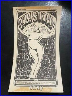 Jefferson Airplane Muddy Waters Concert Poster Handbill Bill Graham RARE