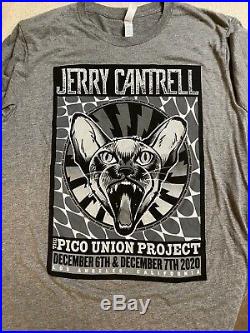 Jerry Cantrell Autographed Poster & 2 Concert T-shirts