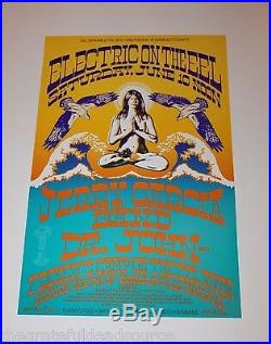 Jerry Garcia Band Dr John Eel River 1989 Concert Poster Rick Griffin art