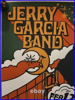 Jerry Garcia Band Limited Edition Original Concert Poster Signed And Numbered