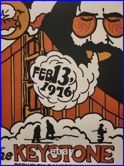 Jerry Garcia Band Limited Edition Original Concert Poster Signed And Numbered