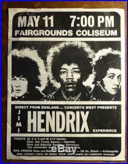 Jimi Hendrix Experience concert poster
