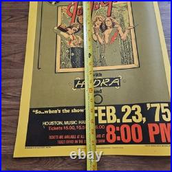 Jo Jo Gunne Hydra 16x22 Concert Poster 1975 Marx Brothers Houston Music Hall