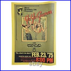 Jo Jo Gunne Hydra 16x22 Concert Poster 1975 Marx Brothers Houston Music Hall