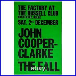 John Cooper Clarke/The Fall 1978 Factory/Russell Club Concert Poster (UK)