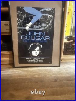 John Cougar Mellencamp 1983 Concert Poster Indianapolis, IN Vintage RCA Dome VTG