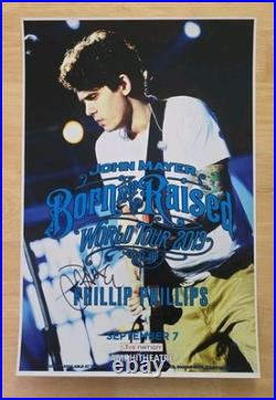 John Mayer Autographed Concert Poster 2013