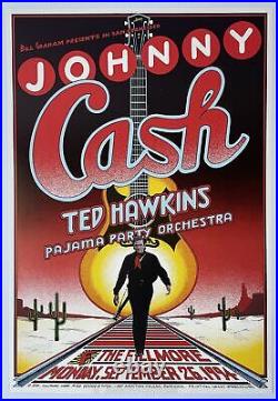 Johnny Cash Concert Poster 1994 F-162 Fillmore