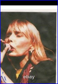 Joni Mitchell Autographed Concert Poster COA Include Joni Mitchell Signed Poster