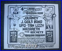 Journey Concert Poster Day on the Green #2 1979 Oakland CA