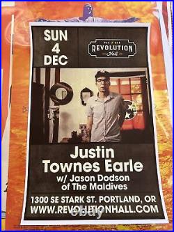 Justin Townes Earle Original Concert Poster December 4, 2016
