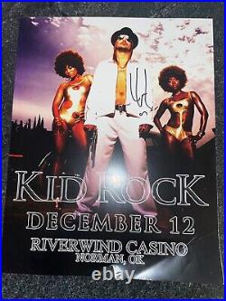 KID ROCK autographed RIVERWIND CASINO Norman Oklahoma concert tour REAL LOA COA