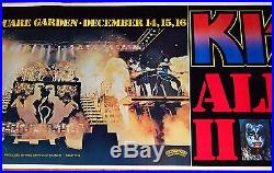 KISS 1977 Alive 2 Tour Madison Square Garden NY Street Bus Concert Poster Aucoin