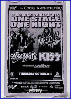 KISS Band Concert Poster Aerosmith Rocksimus Maximus Tour San Diego CA 2003