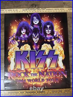 KISS Band Concert Poster Rock The Nation Tour 2004 Gene Simmons