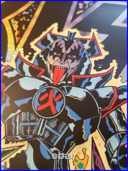 KISS Concert Poster Tokyo Japan 1977 Art by KOZIK Sparkle Foil Variant