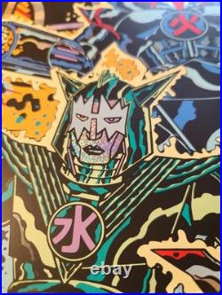 KISS Concert Poster Tokyo Japan 1977 Art by KOZIK Sparkle Foil Variant