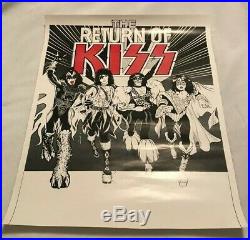 KISS The Return Of Kiss 1979 CONCERT POSTER undocumented design 17.5 x 22.5