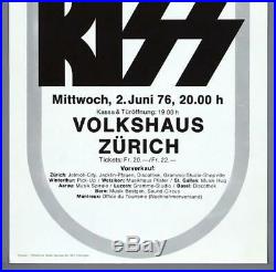 KISS mega rare vintage original 1976 Destroyer concert poster