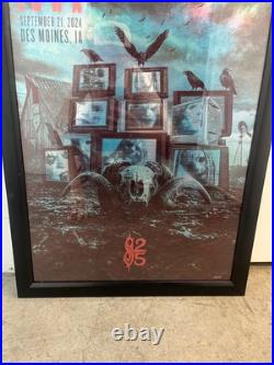 KNOTFEST IOWA 2024 FOIL POSTER #22/100 SLIPKNOT CONCERT lithograph poster