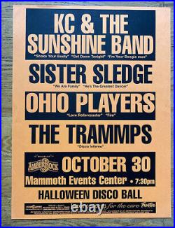 Kc Sunshine Band Sister Sledge Denver Halloween Original Concert Poster