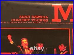 Kenji (Kenzi) Sawada Vintage Original 1983 Concert Tour Poster, Very Rare 32x23