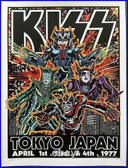 Kiss Concert Poster Japan 1977 Frank Kozik
