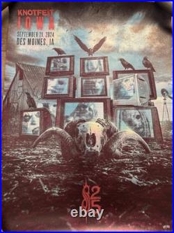 Knotfest Iowa 2024 Foil Poster #69/100 Slipknot Concert Holographic Screen Print Knotfest Iowa 2024 Foil Poster #69/100 Slipknot Concert Holographic Screen Print