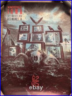 Knotfest Iowa 2024 Foil Poster #69/100 Slipknot Concert Holographic Screen Print Knotfest Iowa 2024 Foil Poster #69/100 Slipknot Concert Holographic Screen Print